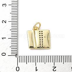 Латунные микропаве прозрачные кубические циркониевые подвески KK-A273-06G