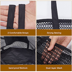 Плетеные женские сумки из полиэстера&nbsp;AJEW-WH20072-26B