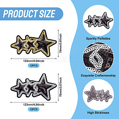 24 шт. 2-цветные полиэстеровые термопереводные виниловые листы&nbsp;PATC-TA0001-22