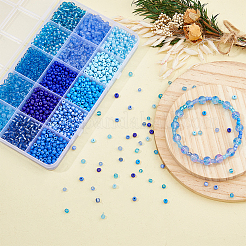 3315 шт. 15-х цветные стеклянные круглые бусины&nbsp;SEED-DC0001-05