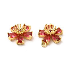 Настоящие 18к позолоченные латунные подвески с микропаве и кубическим цирконием KK-M238-04G