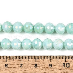 Антикоррозийные гальванические стеклянные бусины&nbsp;GLAA-N056-8mm-02