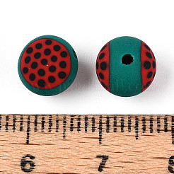 Бусины из полимерной глины ручной работы на фруктовой тематике CLAY-T022-04I