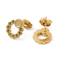 Ионное покрытие (ip) 304 нержавеющая сталь серьги-гвоздики фурнитура STAS-E180-06G