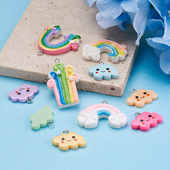 Подвески из смолы в стиле 48 шт.&nbsp;RESI-KS0001-10