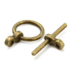 Застежки тоггл в тибетском стиле  TIBE-AB2035Y-AB