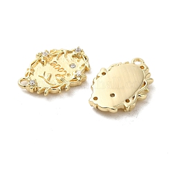 Подвески из латуни с микро-паве ко Дню святого Валентина KK-G481-09G