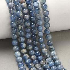 Натуральный кианит / цианит / нити круглых бусин дистен&nbsp;G-N0150-05-6mm