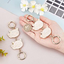 Цепи из сплава эмали для цепочек для кошельков&nbsp;PURS-WH0001-40