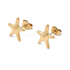 Серьги-гвоздики из нержавеющей стали 304&nbsp;LS-EJEW-F398-03G