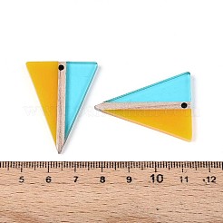 Прозрачные подвески из смолы и дерева RESI-T057-76