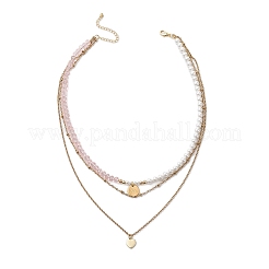 Оболочки жемчужные ожерелья NJEW-JN04893