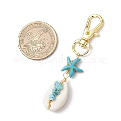 4 шт. подвеска из натуральной ракушки каури&nbsp;HJEW-JM03319-02