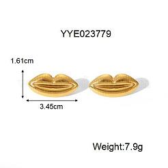 Яркие серьги-гвоздики для губ из нержавеющей стали 304 для женщин&nbsp;ZY6893-3