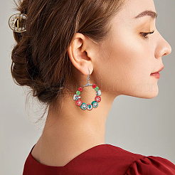 300шт бусины из полимерной глины ручной работы&nbsp;CLAY-SP0001-15