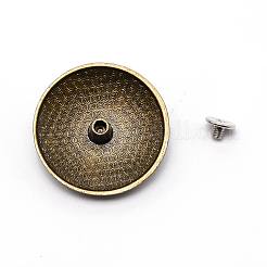 Декоративные заклепки из сплава с 1 отверстием и бирюзового цвета&nbsp;LS-PALLOY-WH0092-09J-AB