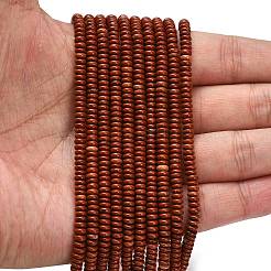 Натуральные красные яшмы бусы пряди G-L635-A39-4x2mm