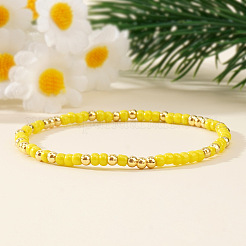 4шт набор из латунных и стеклянных бусин в стиле бохо&nbsp;VZ3169