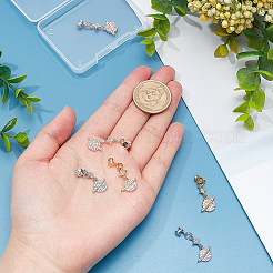 6 шт. 3-цветные литые шпильки для ремешка для часов в виде звезд и планет MOBA-PH0001-13