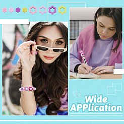 30 шт. 30 стильных силиконовых бусин-цветочков&nbsp;SIL-TA0001-83