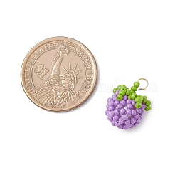 Подвески в виде томатов из стеклянных бусин&nbsp;PALLOY-MZ01081-05