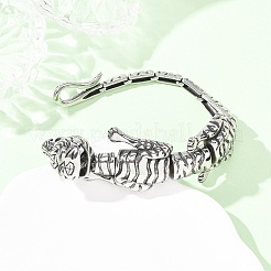 Браслеты из нержавеющей стали 304 с цепочкой для женщин и мужчин&nbsp;BJEW-P386-07AS