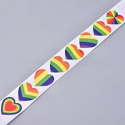 Рулон наклеек в форме сердца DIY-K027-A06