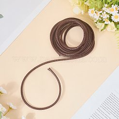Плетеный кожаный шнур с сердечником WL-CL0001-01D
