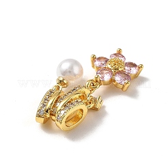 Латунные микро проложить кубического циркония подвески&nbsp;LS-KK-D383-02G-01