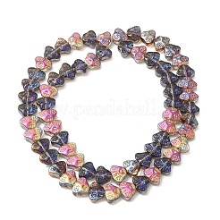 Прозрачные стеклянные бусины гальваническим пряди&nbsp;EGLA-F158-HR05-A