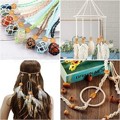 60шт 3 стиля деревянных бусин WOOD-OC0001-93