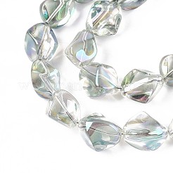 Гальванизируйте прозрачное стекло бисер нитей&nbsp;EGLA-N017-02D