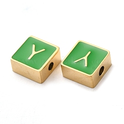 Эмалированные бусины из нержавеющей стали 304&nbsp;STAS-L022-293G-Y