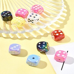 10 шт. УФ-покрытие радужных переливающихся акриловых эмалевых бусин&nbsp;SACR-FS0001-32