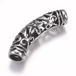 Полые трубчатые бусины из нержавеющей стали 304 STAS-F195-035AS