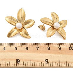 Серьги-гвоздики из нержавеющей стали 304 с ионным покрытием (IP) EJEW-S246-05G