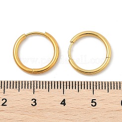 Серьги-кольца Huggie Hoop из нержавеющей стали 304 с вакуумным покрытием PVD для женщин&nbsp;LS-EJEW-F280-07C-G