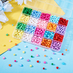 1000шт 20 цвета непрозрачные акриловые бусины MACR-TA0002-19