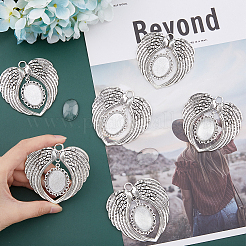 8шт прозрачные стеклянные подвески FIND-FH0005-95