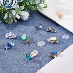 64 шт. 5 стиля сережек-клипс из нержавеющей стали 304 STAS-UN0024-51