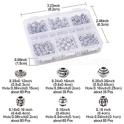 370 шт. 6 стиля бусины из сплава в тибетском стиле&nbsp;TIBEB-YW0001-13