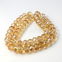 Гальванические стеклянные бусины&nbsp;X-EGLA-E005-12