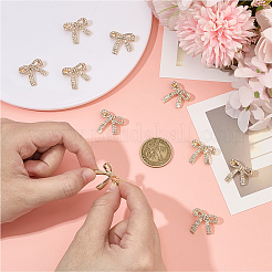 10шт. брошь из сплава со стразами&nbsp;JEWB-OC0001-06