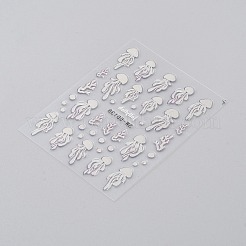 Пластиковые наклейки для ногтей с тиснением в виде морских животных&nbsp;MRMJ-WH20004-04B