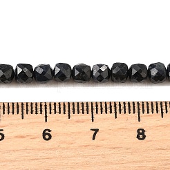 Бусины из натурального черного сапфира G-G259-C02-4x4mm