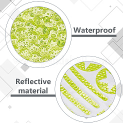 Водостойкие пластиковые светоотражающие наклейки для домашних животных DIY-WH0580-67B