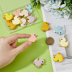 14шт 7 цвета силиконовые фокусные бусины SIL-DC0001-62