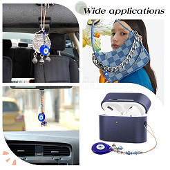 5 шт. 5-х видов стеклянных подвесок ручной работы от сглаза HJEW-PH0001-47