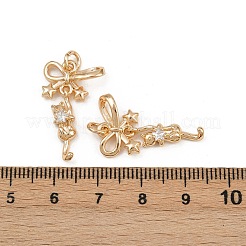 Латунные микро проложить кубического циркония подвески KK-K407-01G