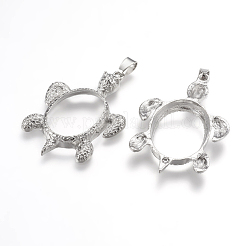 Сплав подвеска кабошон с открытой спиной настройки&nbsp;X-PALLOY-K099-12P